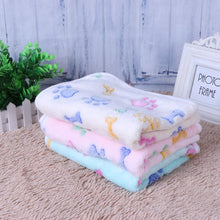 Load image into Gallery viewer, Pet Sleeping Mat Winter Warm Coral Fleece Dog Cat Blanket Soft Animals Dog Mat Beds Bone Paw Print Pet Cushion Carpet