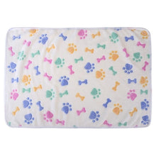 Load image into Gallery viewer, Pet Sleeping Mat Winter Warm Coral Fleece Dog Cat Blanket Soft Animals Dog Mat Beds Bone Paw Print Pet Cushion Carpet