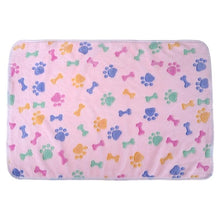 Load image into Gallery viewer, Pet Sleeping Mat Winter Warm Coral Fleece Dog Cat Blanket Soft Animals Dog Mat Beds Bone Paw Print Pet Cushion Carpet