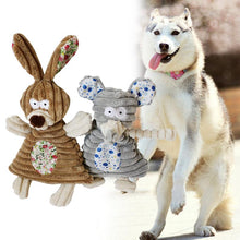 Load image into Gallery viewer, Dog Toys Pet Puppy Chew Squeaker Squeaky Plush Sound Cute Rabbit Elephant Stuffed Dog Squeaking Toy