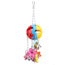 Load image into Gallery viewer, Acrylic Bird Bite Toys Colorful Pet Parrot Chew Toys Pet Bird Cage Hanging Bait Swing Cage Toys For Parrots Pet Bird Conure