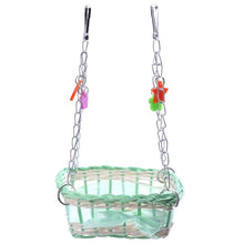 Load image into Gallery viewer, Parrot Basket Swing Plait Birds Cages Toys Parrot Rest Enjoyment Parrot Baskets Funny Stand Rest Basket Cages Bird Toy Supplies