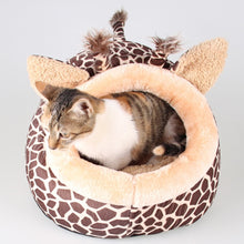 Load image into Gallery viewer, Soft Warm Dog House Leopard Pet Sleeping Bag House for Small Medium Dog Cats Pet Supplies Cat Products S/M/L